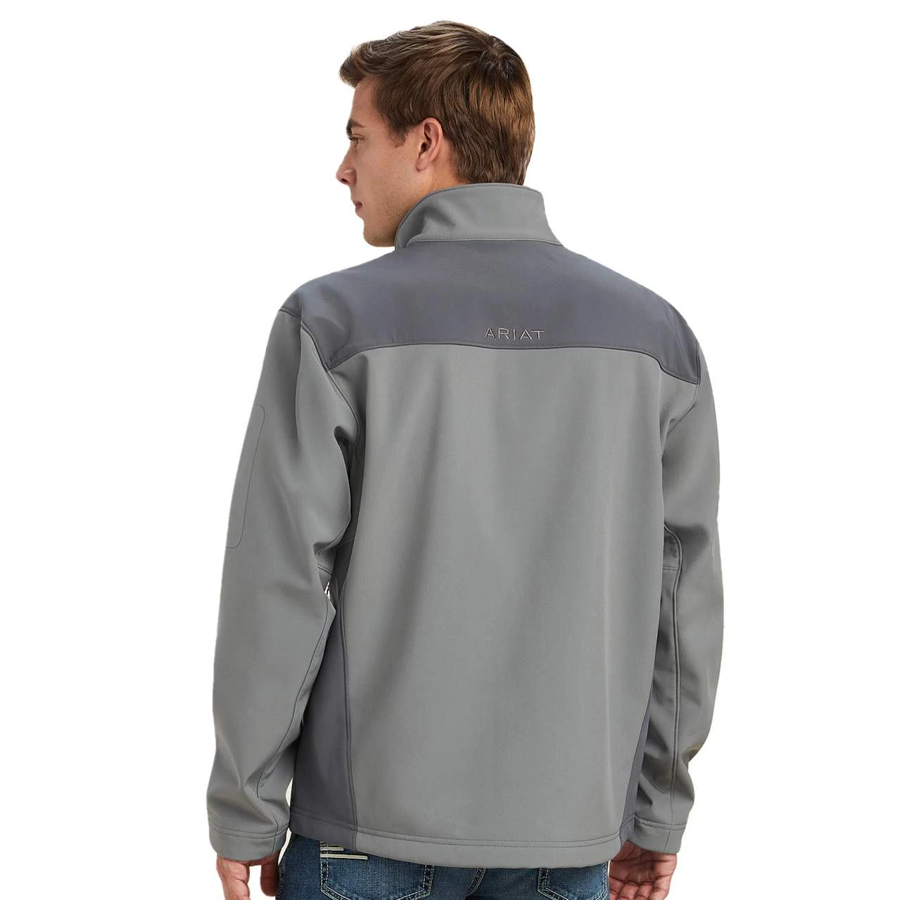 Ariat Men's Vernon 2.0 Jetty Gray Softshell Jacket 2 Ariat Men's Vernon 2.0 Jetty Gray Softshell Jacket - Image 2