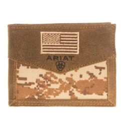 Bi-fold Digital Camo With Flag Wallet
