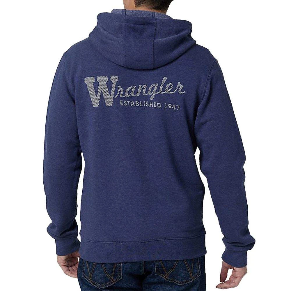 Wrangler Men's 1947 Logo Full Zip Hoodie 2 Wrangler Men's 1947 Logo Full Zip Hoodie - Image 2