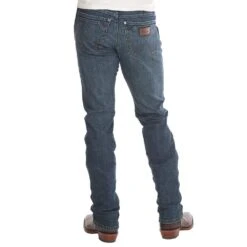Wrangler Mens Retro Slim Straight Portland Wash Jeans