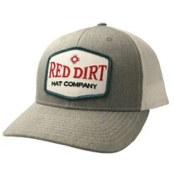 Red Dirt Hat Co Punchy Grey And White Cap