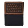 Justin Men`s Basketweave Card Case