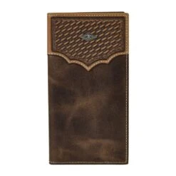 Justin Men`s Basketweave Yoke Rodeo Wallet