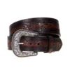Gem Dandy Accessories Men's Floral Tooled Tapered Belt