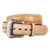 Gem Dandy Accessories Men's Rustic Ostrich Print Brown/Tan Belt