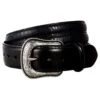 Gem Dandy Accessories Men's Black Grooved Center Belt