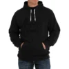 Cinch Men's Black On Black Logo Hooded Sweatshirt