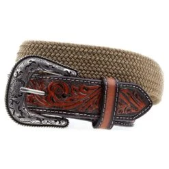 Gem Dandy Accessories Men's Khaki Stretch Belt