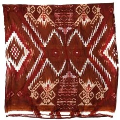 Wyoming Traders Men's Aztec Brown And White Wild Rag Scarf