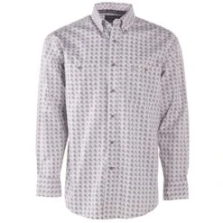 The Cowboy Shirt Sales Store 9 Wrangler Men's George Strait Purple Print Long Sleeve Button-Down Western Shirt
