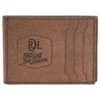 Red Dirt Hat Roughout Bifold Card Case With Money Clip
