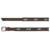 Men's Red Dirt Hat Southwest Buffalo Inlay Belt