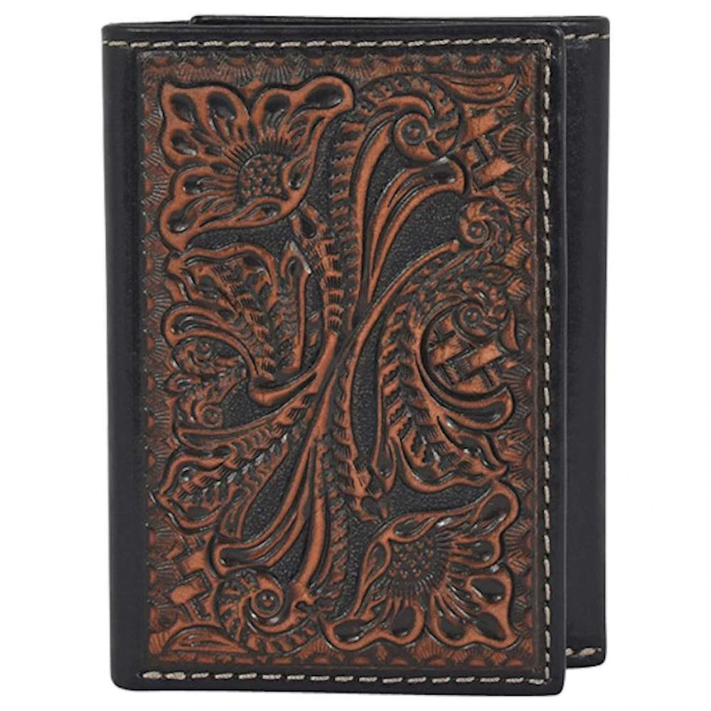 Tony Lama Tooled Trifold Wallet 1 Tony Lama Tooled Trifold Wallet