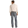 Rock N Roll Cowboy Two Tone Embroidered Double Barrel Jeans