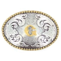 M&F G Initial Belt Buckle