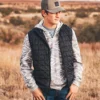 STS Ranch Wear Men's Wesley Black Puffer Vest