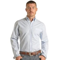 Panhandle Mens Long Sleeve Button Down