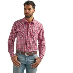 Wrangler Men's Long Sleeve Fashion Western Shirt
