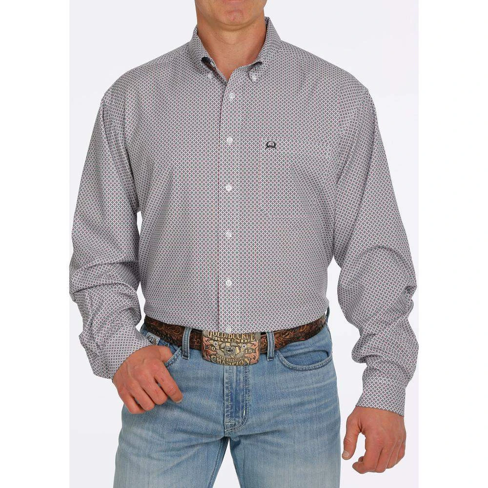 Cinch Men's Geometric Print Arena Flex Button Down 1 Cinch Men's Geometric Print Arena Flex Button Down