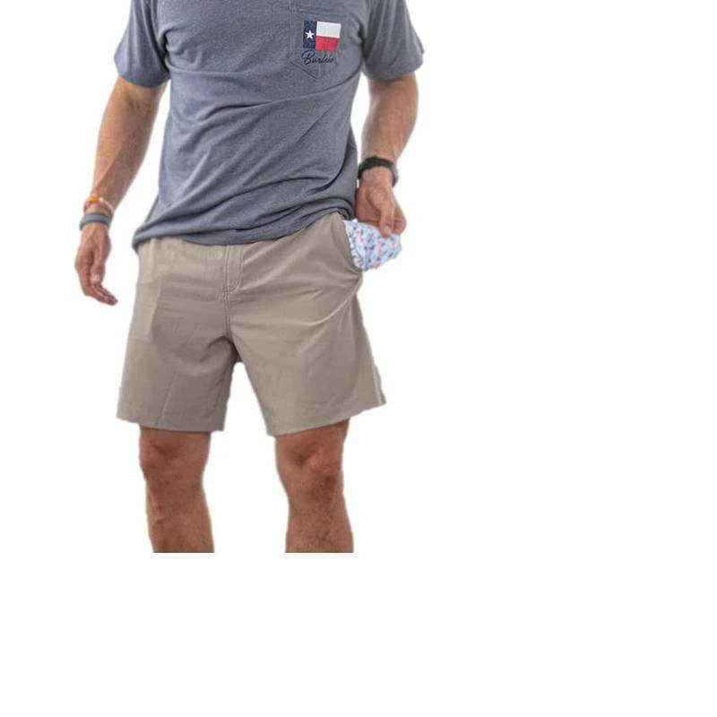 Burlebo Men's Khaki Everyday Shorts 1 Burlebo Men's Khaki Everyday Shorts