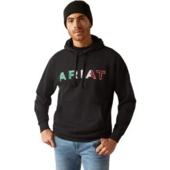 Ariat Mens Mexico Black Hoodie