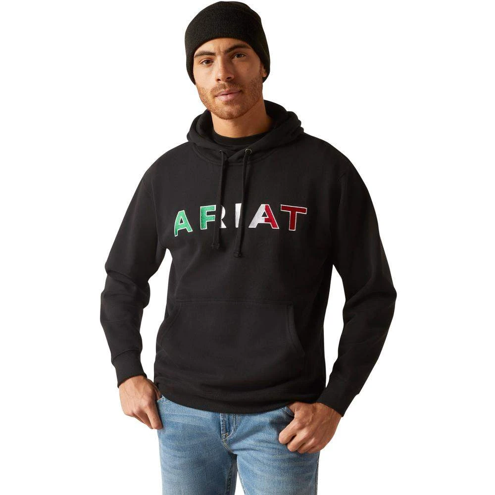 Ariat Mens Mexico Black Hoodie 1 Ariat Mens Mexico Black Hoodie