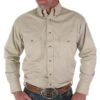 Wrangler Men's Painted Desert Big & Tall Tan Shirt