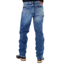 Men's Wrangler 44 Slim Straight Shore Wash Jeans -The Cowboy Shirt Sales Store 44MWXSH 3