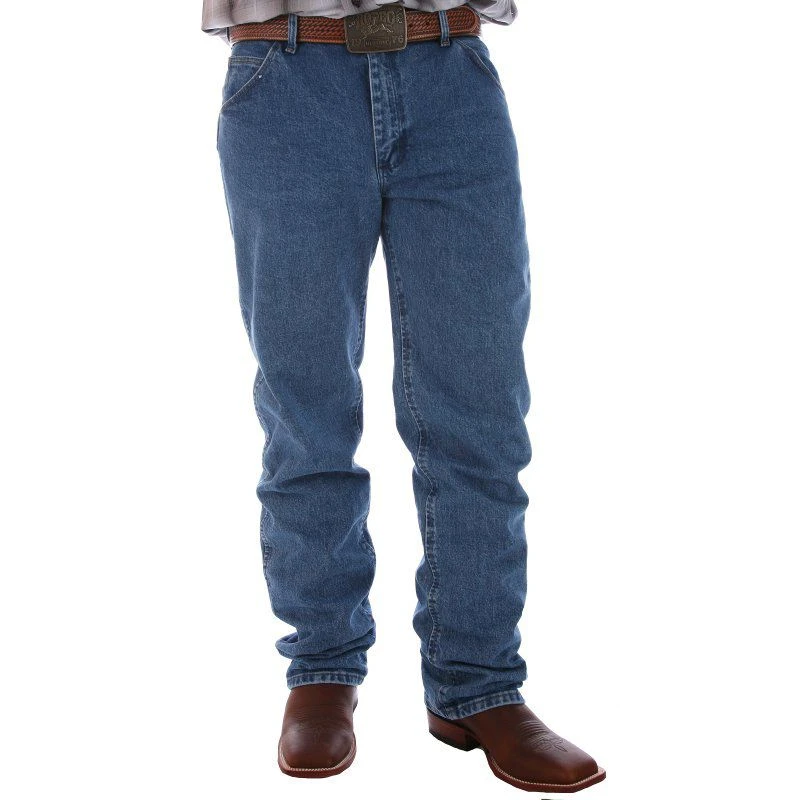 Wrangler Men's Cowboy Cut Stonewash Denim Jeans 2 Wrangler Men's Cowboy Cut Stonewash Denim Jeans - Image 2