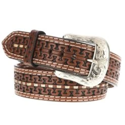 Western Fashion Men's NRS Tooled Single Stitch Belt