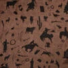 Wyoming Traders Men's Chocolate Cowboy Silhouettes Wild Rag