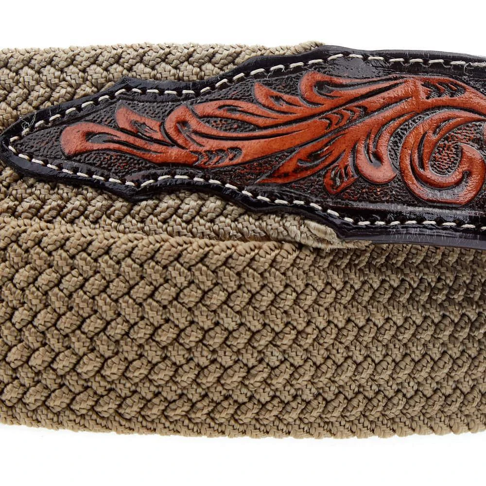 Gem Dandy Accessories Men's Khaki Stretch Belt 2 Gem Dandy Accessories Men's Khaki Stretch Belt - Image 2