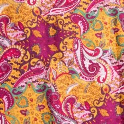 Wyoming Traders Paisley Lemon Berry/Raspberry Yellow Wild Rag
