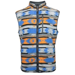 Hooey Men's Charcoal And Aztec Reversible Fleece Vest -The Cowboy Shirt Sales Store HV072CHAZ 3