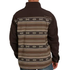 Cinch Men's Brown Logo Embroidered Color Block Aztec Jacket -The Cowboy Shirt Sales Store MWJ1583002 3