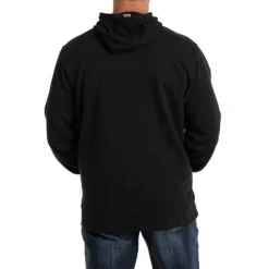 Cinch Men's Black On Black Logo Hooded Sweatshirt -The Cowboy Shirt Sales Store MWK1206021 3