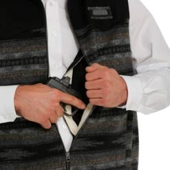 Cinch Men's Wooly Vest -The Cowboy Shirt Sales Store MWV1543006 03