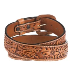 Vogt Silversmiths 1.5in. Russet Sheridan Floral Tooled Belt -The Cowboy Shirt Sales Store NRS41 405 2