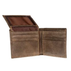 Western Fashion Men's Bifold Wallet With Tan -The Cowboy Shirt Sales Store XWCB NB1 3